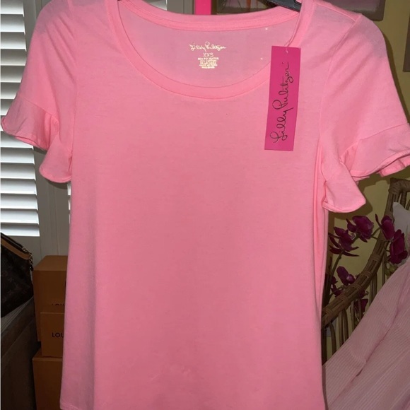 Lilly Pulitzer NWT Sorella Top Capri Coral $68 Size XXS - Picture 6 of 6